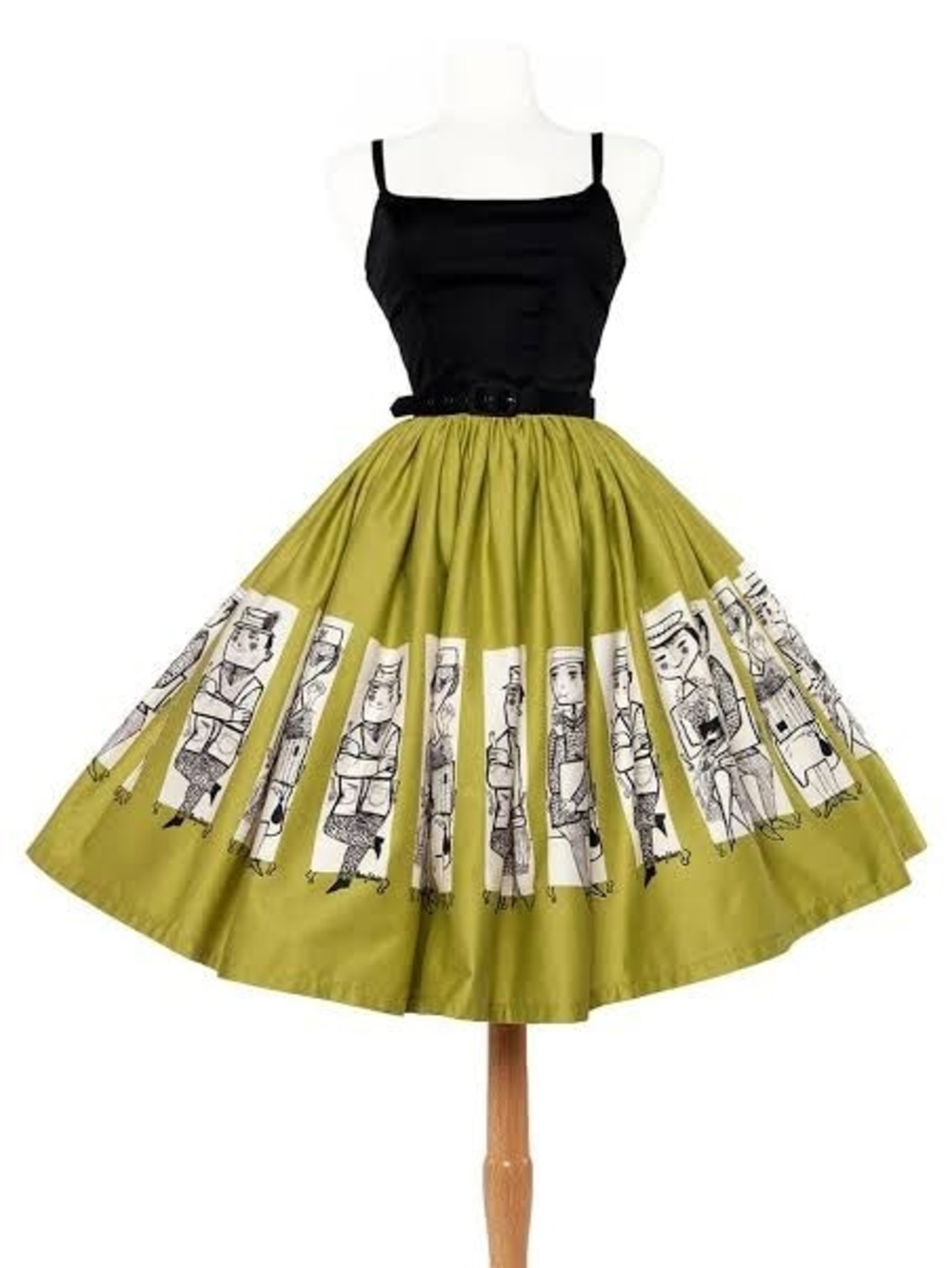 Pinup Girl Clothing x Mary Blair "Commuter" Jenny Skirt – Sample – XS – EUC
